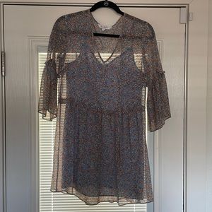 Floral dress. Wore to work!! Not as sheer as it looks in pics.